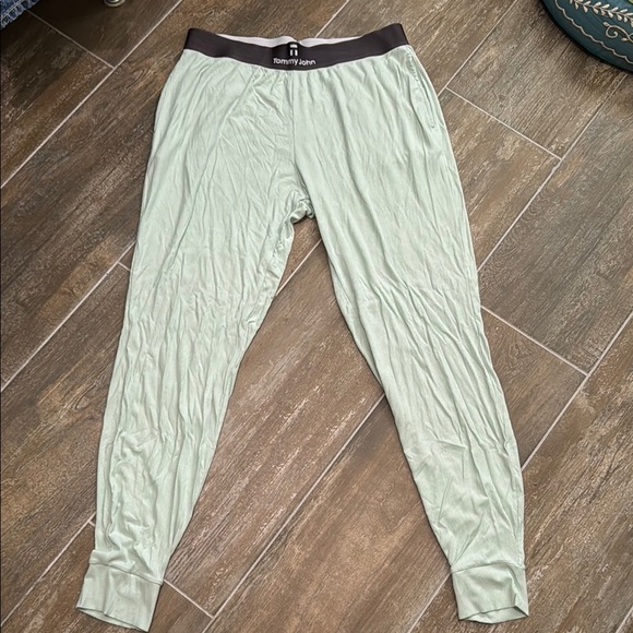 Tommy John Men's Light Green Joggers - Picture 1 of 10